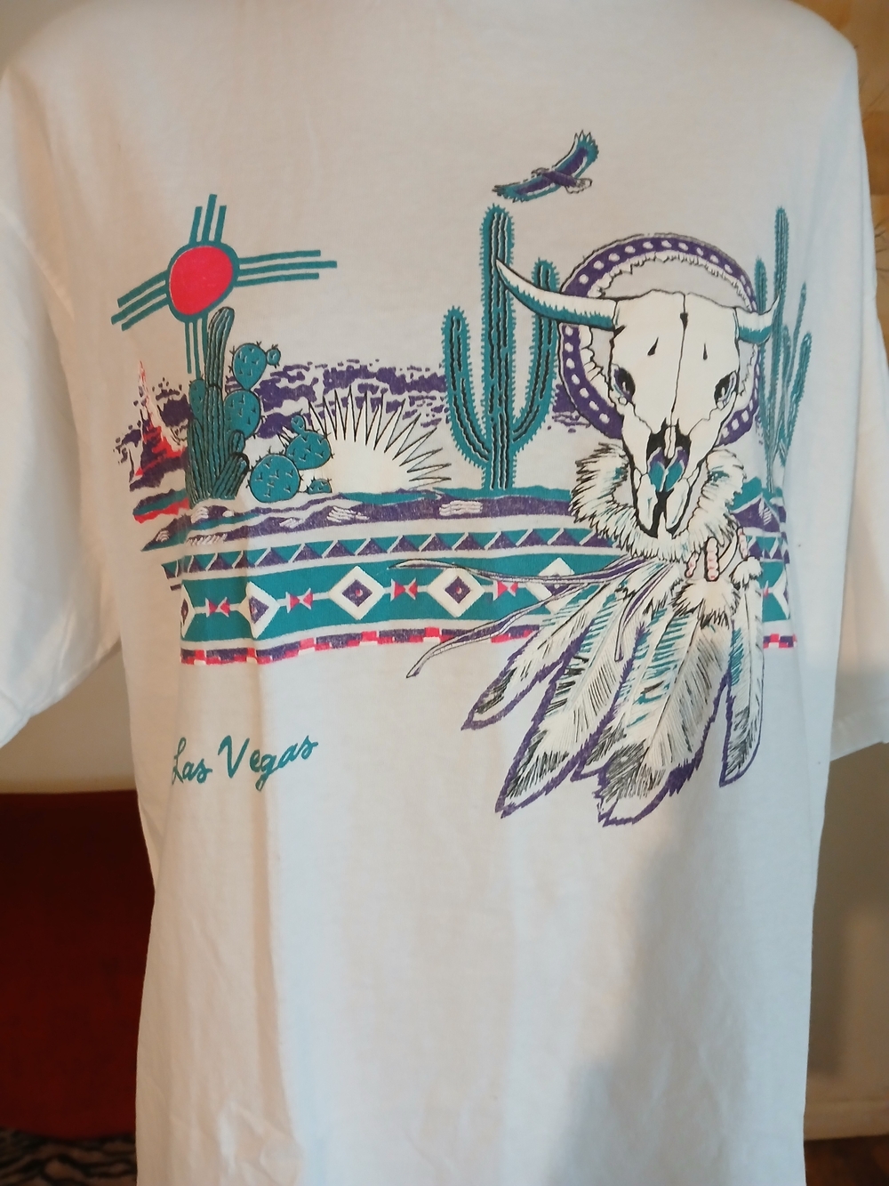 Vintage Colorful Desert Scene Las Vegas T-shirt